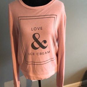 Wildfox pink sweater size medium